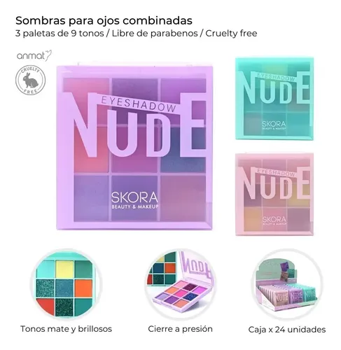 Sombras Para Ojos Eyeshadow Nude Estuche Lila 2 39550