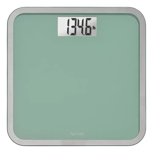Taylor Báscula De Baño Digital De Vidrio Para Peso Corpor. Color Verde Espuma De Mar