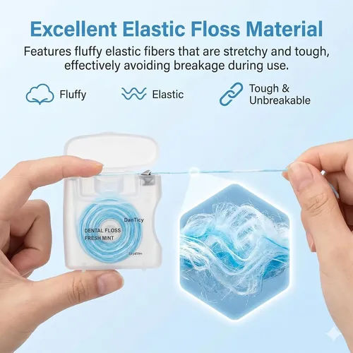 Hilo Dental Encerado Menta Para Chicos 2 Unidades
