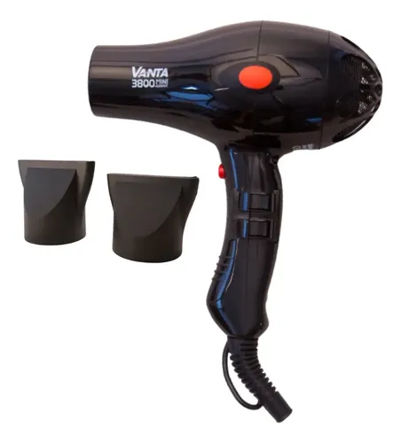 Secador de Pelo Vanta 3800 Mini Compact Negro con Difusor Universal