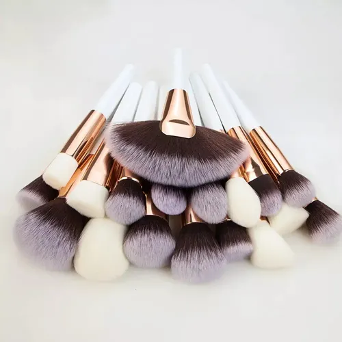 Juego De 40 Broches De Maquillaje De Gama Alta, Brochas Suel