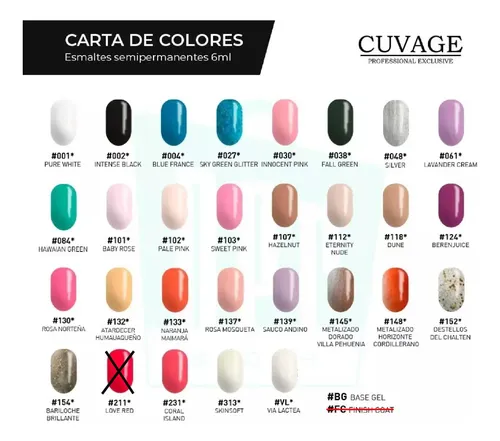 Combo X4 Mini Esmaltes Semipermanentes X 6ml Cuvage
