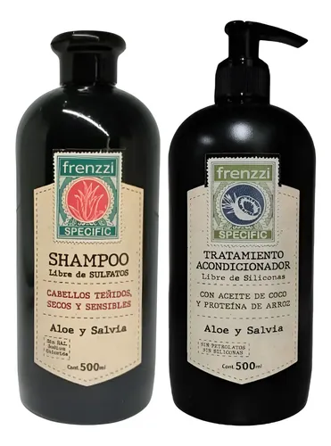 Frenzzi Shampoo Cabellos Teñidos + Trat Acondicionador 500ml
