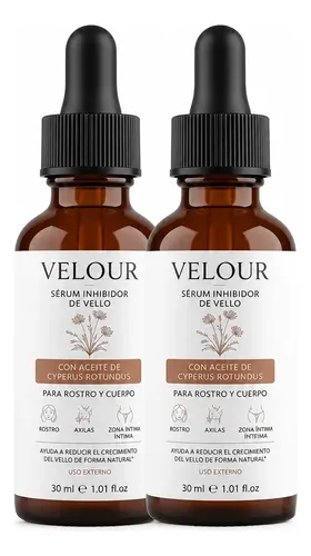 Serum Reductor De Vello Velour Piel Suave Sin Dolor 30ml 2×1