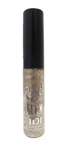 Idi Delineador Liquido Gel Glitter Ojo Labios Paillet Gold