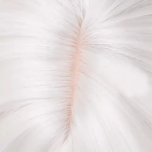 Peluca Blanca Sintética Corta Recta Para Cosplay De Anime Co