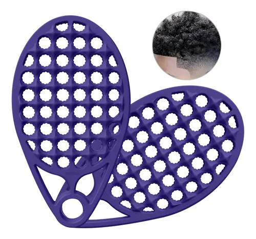 Cepillo Y Peine Mágico De Silicona Koupa Para Cabello Rizado