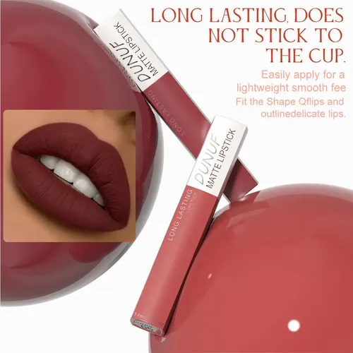 Labiales Líquidos Mate Larga Duración Dunuf X8 01