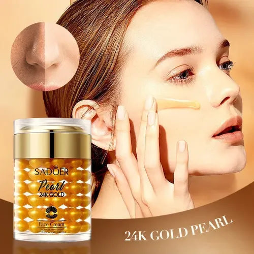 Crema Facial Sadoer Pearl 24k Golden Antiarrugas Hidratante Todo Tipo De Piel Día/noche