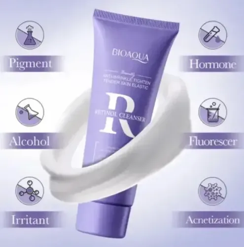 Limpiador Facial Retinol Bioaqua Anti-arrugas 100g Jabon Gel