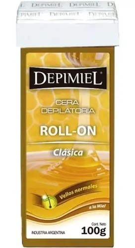 Depimiel Cera Depilatoria Roll On Descartable Miel 100g X8un