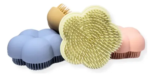 Cepillo Peine Masajeador Forma Flor Para Cabello Portatil