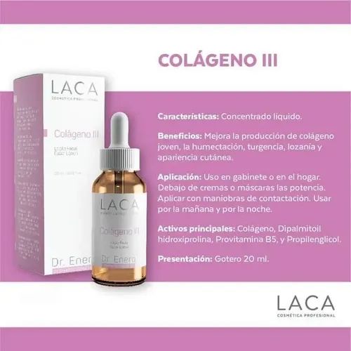 Sérum Colágeno Iii Laca Humecta Y Da Turgencia A La Piel