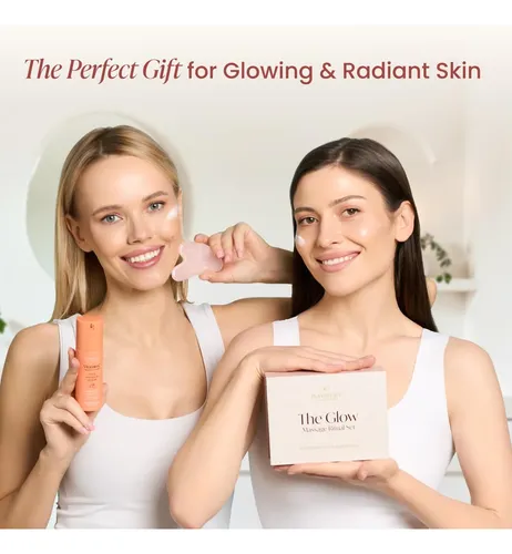 Set Gua Sha Cuarzo Rosa Y Suero Facial Vitamina C