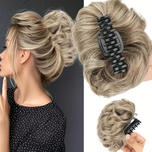Extensión De Cabello Fluffy Messy Bun Clip