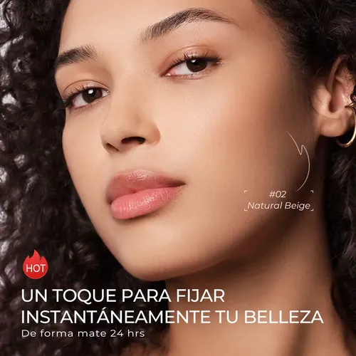 Sace Lady Base De Maquillaje Polvo Compacto Fijador Matte Tono 01 Marfil Clásico -10g Resistente Al Agua Larga Duración ControlDe La Grasa Y Acabado Mate lmpecable