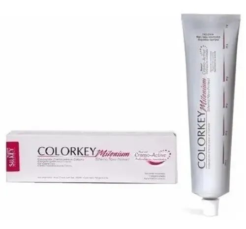 Tinta Silkey Colorkey Milenium Coloración Crema Profesional 120 G Tono 6 rubio oscuro natural