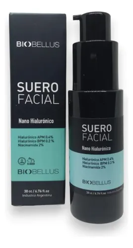 Biobellus Suero Facial Nano Hialurónico Hidratante 30cc
