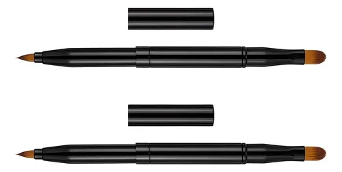 Set De 2 Brochas Labiales Y Delineador Retractil Doble Punta