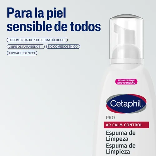 Cetaphil Pro Ar Calm Control Espuma De Limpieza 236ml Sensible Día/noche