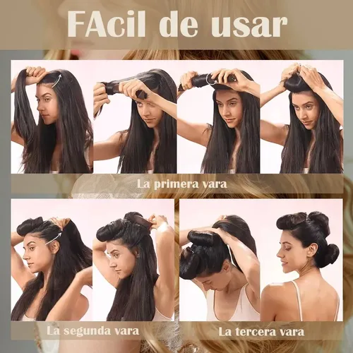 4pcs Rulos De Cabello Sin Calor, Onduladores