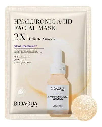 Mascarilla Facial Ácido Hialurónico Hidratante Radiante Pro