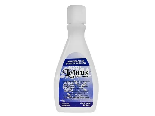 Removedor Esmaltado Semipermanentes Uñas Leinus 120 Ml X12