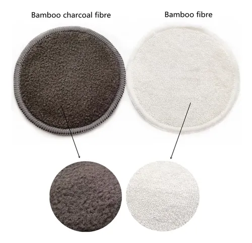 Almohadillas Desmaquillantes De Bambú Reutilizables De Algod