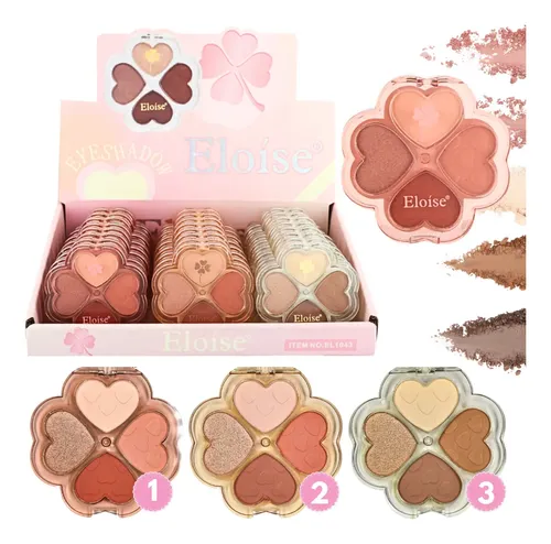Mini Paleta De Sombras Para Maquillaje Ojos 4 Colores Eloise