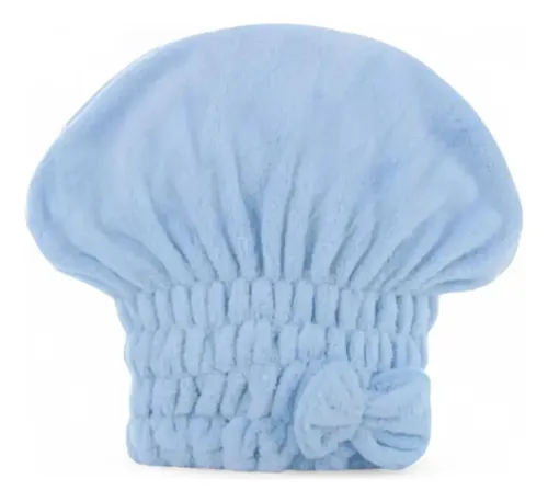 Toalla Turbante Microfibra Secado Rápido Pelo Gorro X2 Unid Rosa Y Celeste