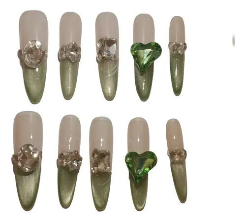 Uñas Postizas Almendradas Nail Art Para Un Look Elegante B
