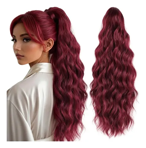 Peluca Moderna Con Pinza Para El Cabello Y Coleta ^.^