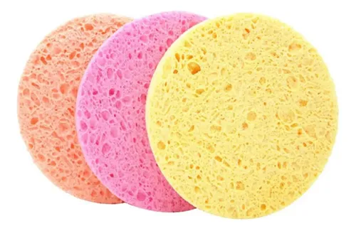 Esponja Cisnes Exfoliante Limpieza Facial X 2 Unidad