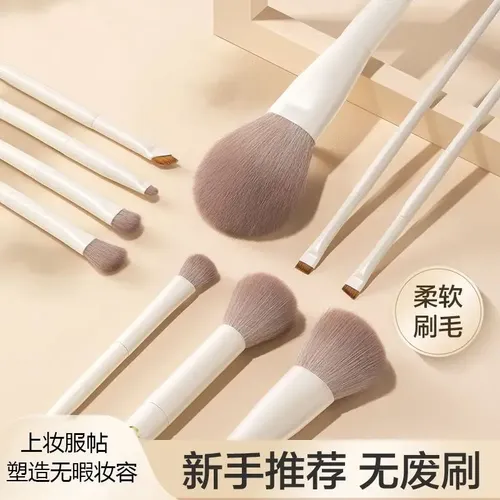 Set 10 Brochas Maquillaje Principiantes Completo