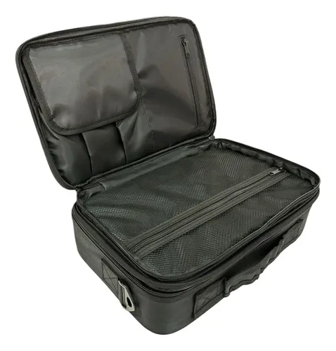 Maletin Neceser Organizador Maquillaje Profesional Glamory Negro