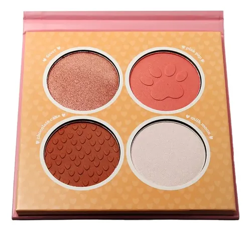 Paleta Cuarteto Rubor Iluminador Bronzer Melu Ruby Rose
