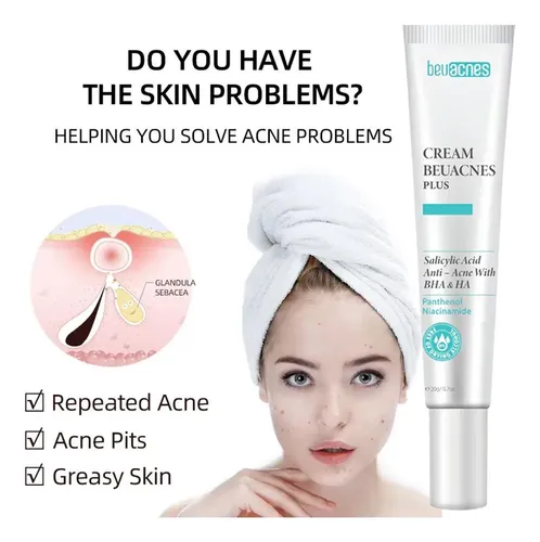 Crema Antiacné De Ácido Salicílico Para Aclarar Las Manchas