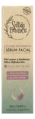 Serum Facial Elixir Botánico Con Ácido Hialurónico Vegetal