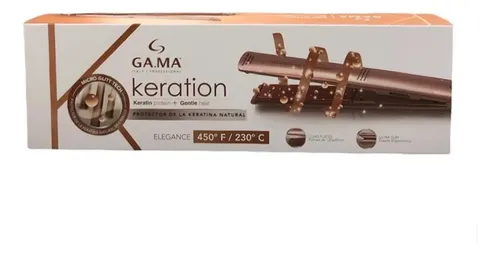 Gama Planchita De Pelo Elegance Keration Micro Glitt Tech 9c