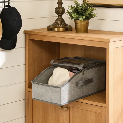 Caja De Almacenamiento Para Gorras De Béisbol Apilables Orga