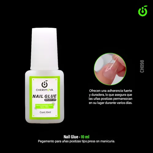Pegamento Para Uñas Postizas Nail Glue Cherimoya 10ml