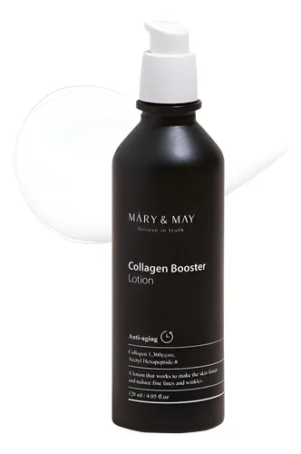 Loción Mary & May Collagen Booster para el Rostro con Colágeno y Péptidos, 120 mL