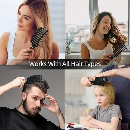 Cepillo Para Cabello/peine De Peluqueria De Curvo Masaje &ai