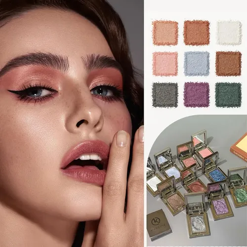Sombra Glitter K’apeine 06# Brown 10 Tonos Polvo Perlado