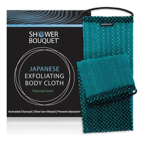 Toalla Exfoliante Japonesa Shower Bouquet Verde 91x18cm