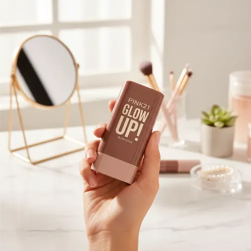 Rubor En Barra Glow Pink 21 Blush Stick Maquillaje Crema
