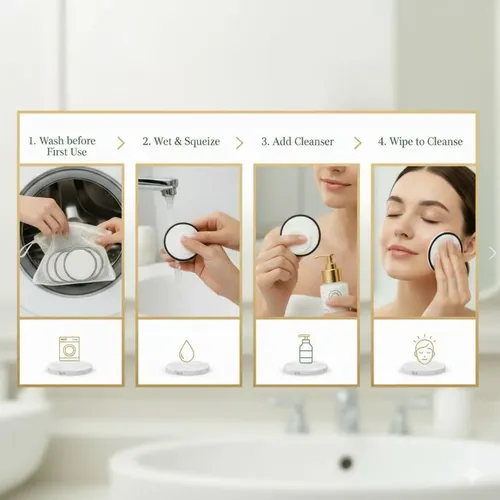Discos Desmaquillantes Reutilizables Glowpad Co. Bambú Y
