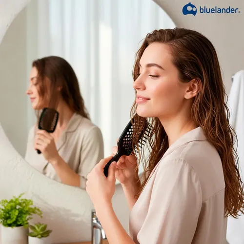 Cepillo For Desenredar El Cabello, Mango Ergonómico Amplio C