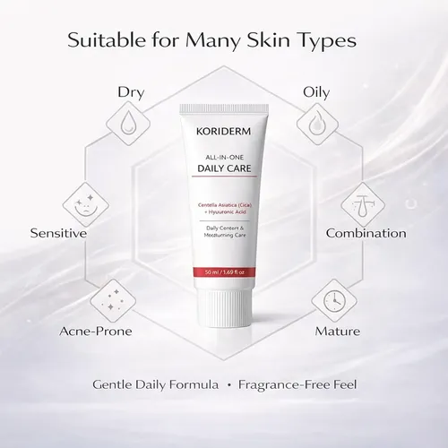Crema Facial Hidratante Koriderm All-in-one Con Centella 50