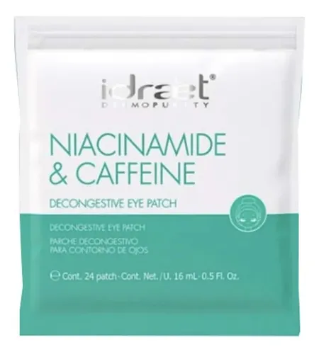 Idraet Niacinamide & Caffeine Eye Patch Bolsas Y Ojeras X24u Momento De Aplicación Día/noche Tipo De Piel Todo Tipo De Piel